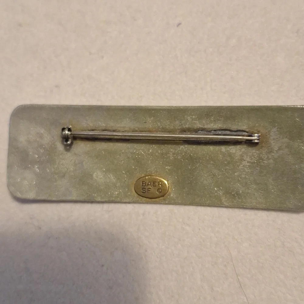 Silver and Gold Brooch